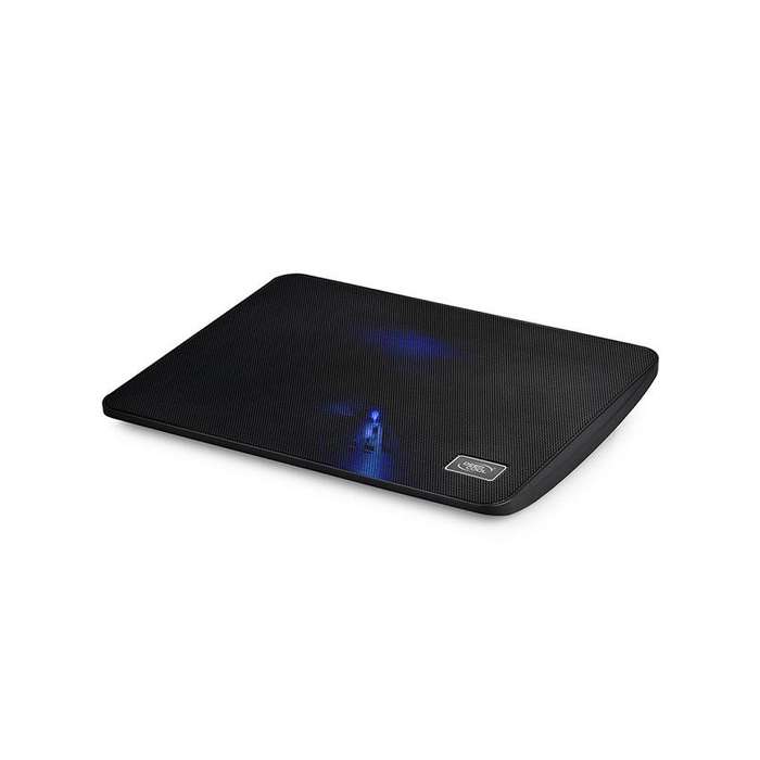 DeepCool WindPal Mini 15.6" Notebook Cooler With Metal Mesh and 140mm Blue LED Cooling Fan - Blac...