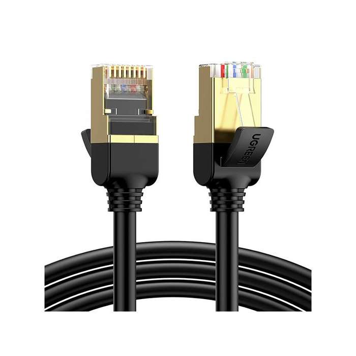 Ugreen 11273 Cat7 F Ftp Male To Male Ethernet Round Lan 10M Cable With Gold-Plated Conductor, 8-C...