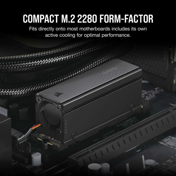 Corsair MP700 PRO 1TB M.2 NVMe PCIe Gen. 5 x4 SSD with Cooler