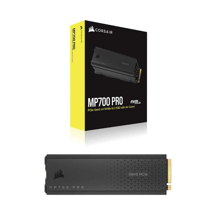 Corsair MP700 PRO 1TB M.2 NVMe PCIe Gen. 5 x4 SSD with Cooler