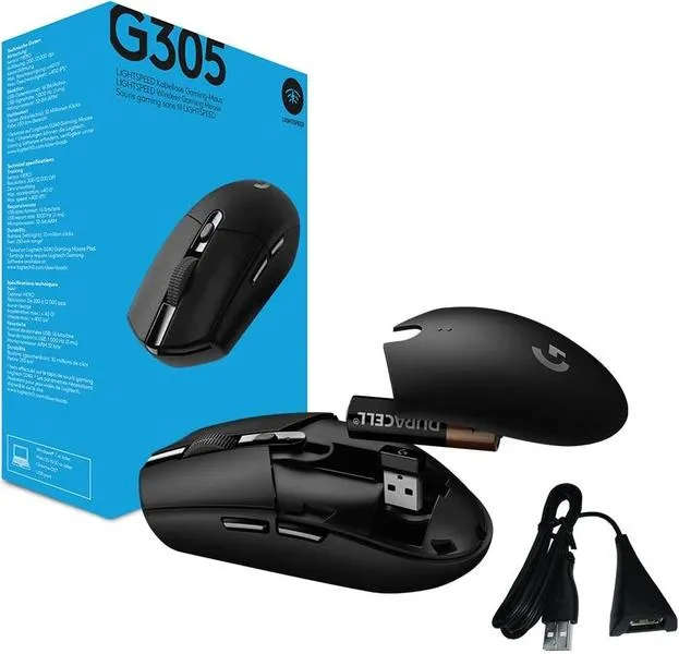 Logitech® G305 Lightspeed Wireless Gaming Mouse - Black - 2.4Ghz Bt - N A - Ewr2 - G305
