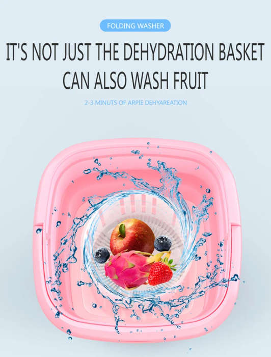Silicone Electric Mini Foldable Washing Machine