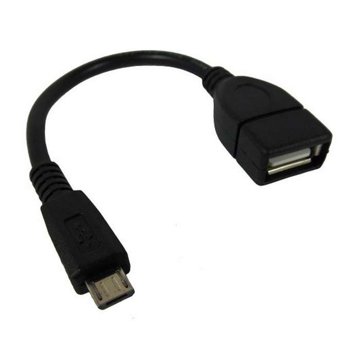 ASTRUM USB2.0 CABLE 0.2M TYPE A-C MINI OTG BLACK