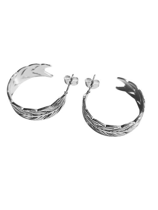 Stainless Steel Earrings Hoop, 25mm