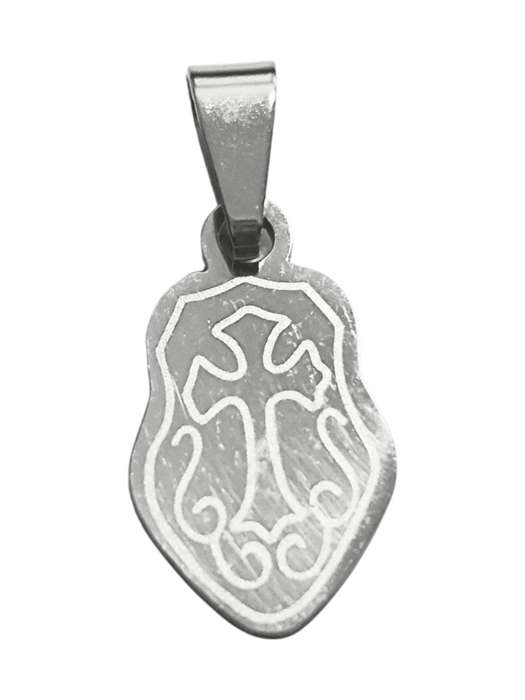 Armour of God pendant, breastplate, stainless steel, 24mm