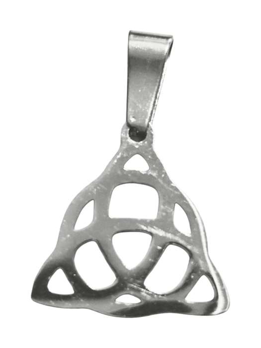 Celtic Knot Pendant in Stainless Steel, 17 mm Excluding Bail