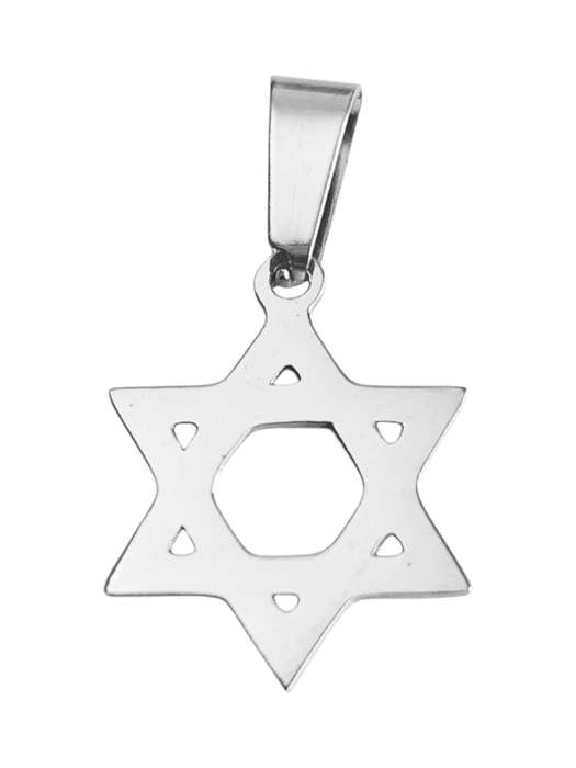 David Star Pendant in Stainless Steel