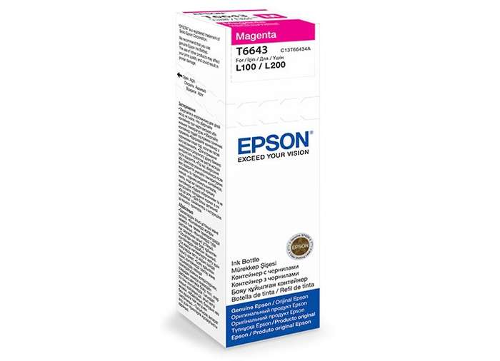 Epson T6643 Magenta Ink Bottle 70ml