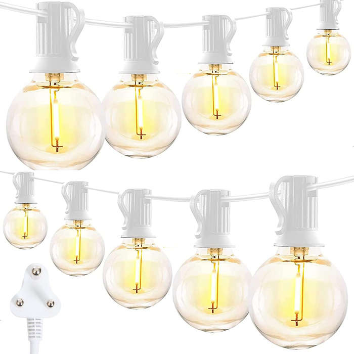 10m Classic White String Lights