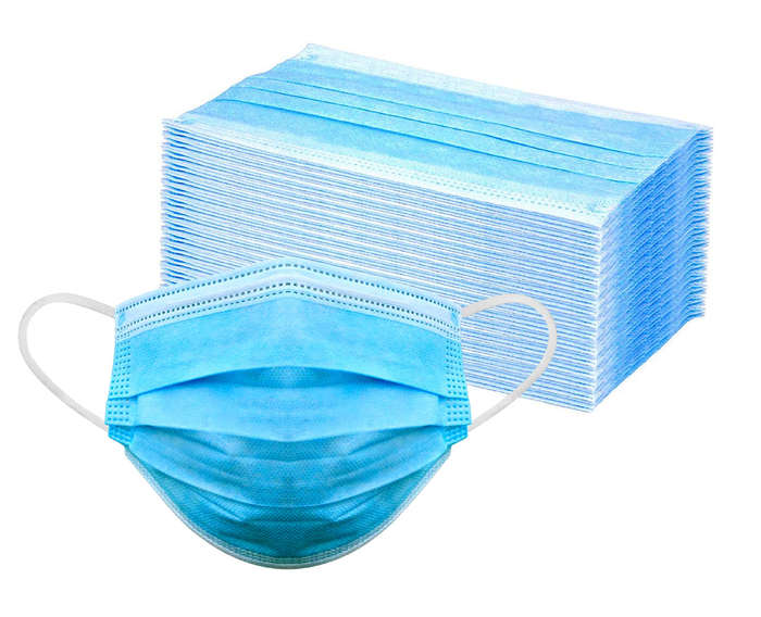 2 x Box of 50 - 3 Ply Disposable Mouth & Nose Face Mask with Ear Loops