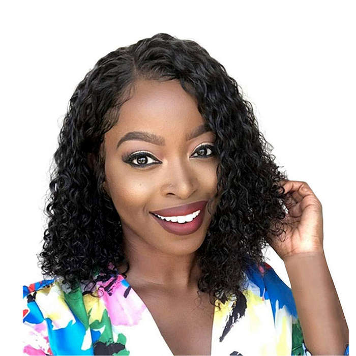 17inch Short Curly Bob Wigs Wave Wig For Women