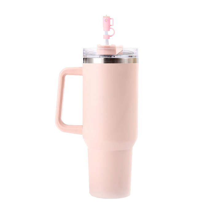 40oz Stainless Steel Vacuum Insulated Tumbler Water Bottle - Light Pink
