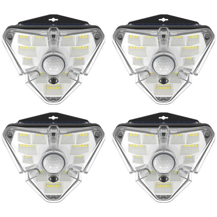 Baseus 1.3W LED Solar Energy Motion Sensor Waterproof Wall Light (4PCS)