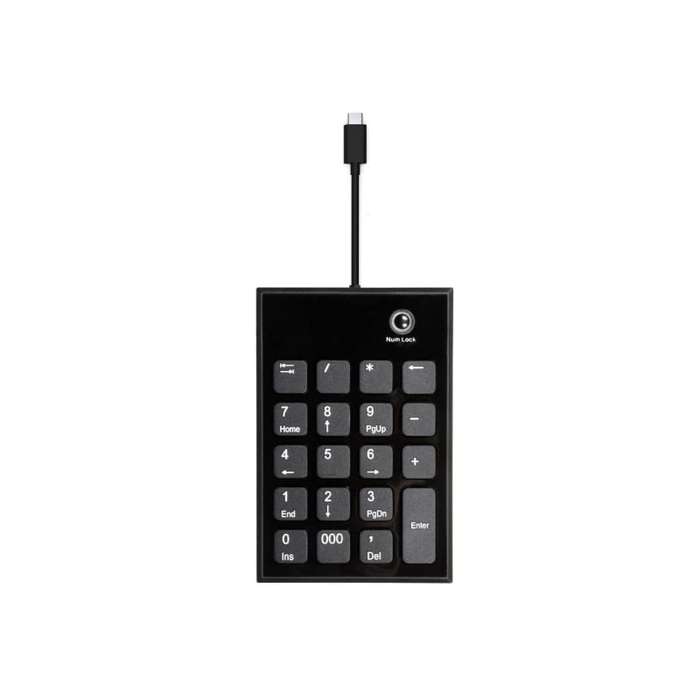 Port Black USB-A & USB-C Numeric Keypad