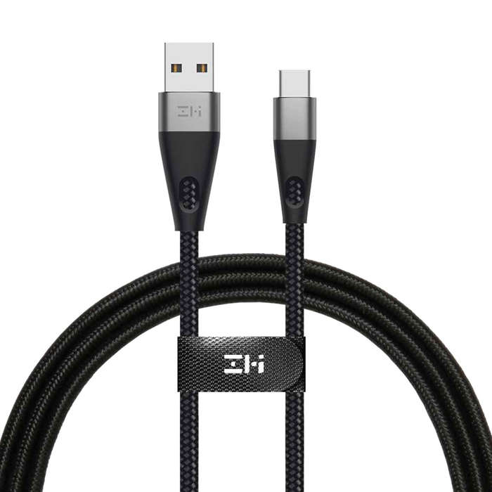 ZMI 3A Hi-Tension USB Type-A 2.0 to USB Type-C Cable - Black - Black - 1 m