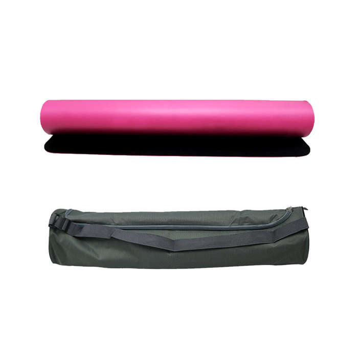 PU Natural Rubber 5mm Thick Yoga Mat - Pink