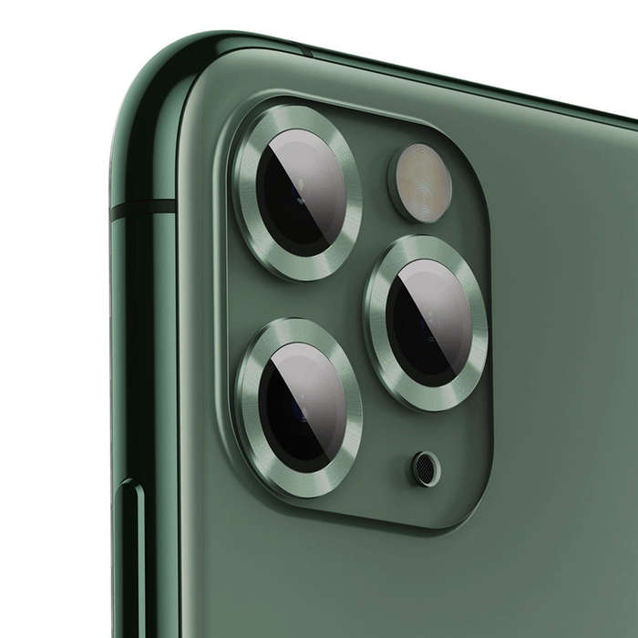Baseus Alloy Lens Protection Ring for iPhone 11 or 11 Pro/11 Pro Max - Green - Apple iPhone 11 Pro