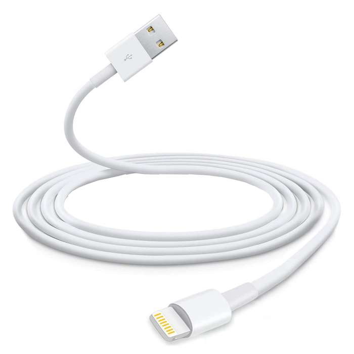 2M 3A USB A To Lightning - Fast Data Charging Cabl