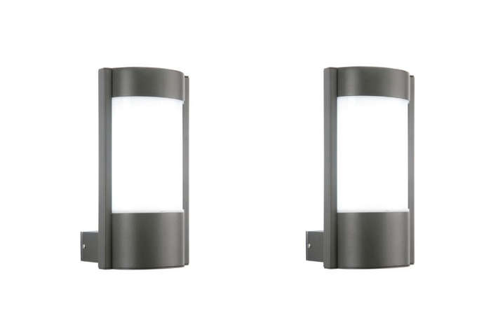 2 x Frincha Outdoor Outside Wall Light Lamp Shade for Garden Patio 13W