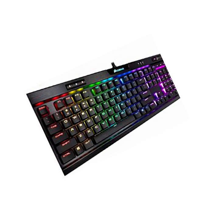 Corsair K70 RGB TKL Optical-Mechanical Gaming Keyboard; Backlit RGB LED; CORSAIR OPX Keyswitches;...