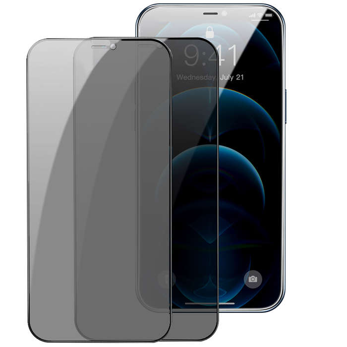 Baseus 0.3mm Privacy Tempered Glass Screen Protector iPhone 12 Series - 12 Pro Max