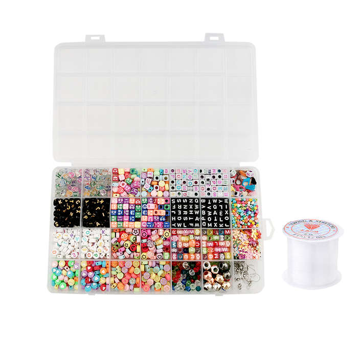 Jacaranda 28 Grids Beads Kit For Bracelets Jewelry Making - Black
