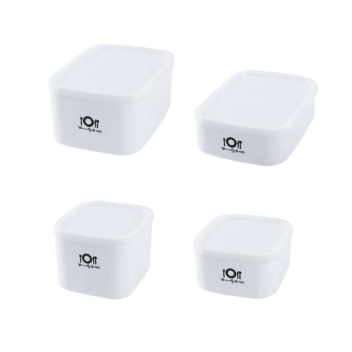 4 Set Food Storage Containers Leak Proof Storage Bowls