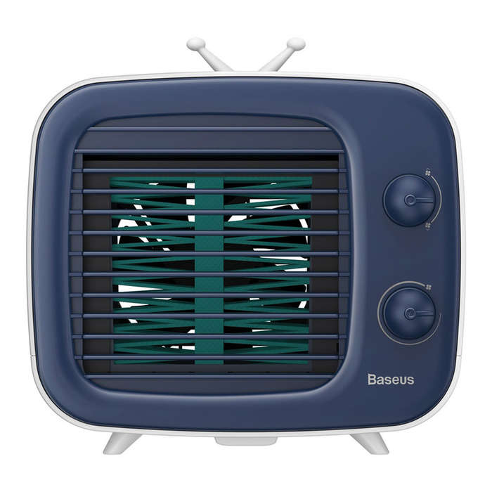 Baseus 320ml Time Desktop Evaporative Cooler+Humidifier (Add Ice/Water) White & Blue