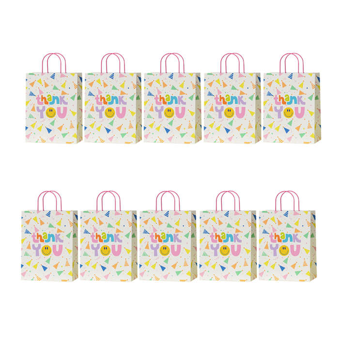DHAO 10 Pack Christmas Gift Bags Gift Bags With Handle - P21cm
