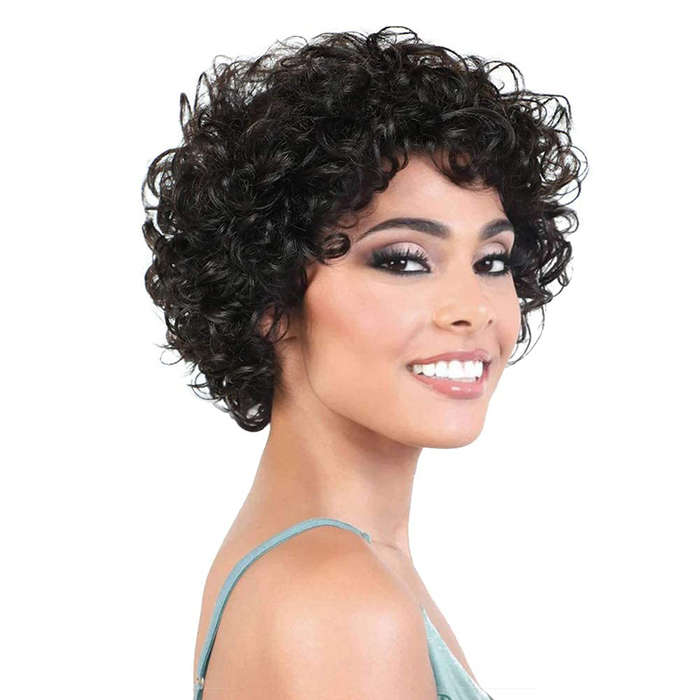 Brazilian Style Wig 8 inch Short Curly Pixie Cut For Women