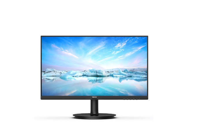 Philips Monitor 23,8" IPS Panel, 1920x1080 @ 100hz, VGA, HDMI, Cables incl, LowBlue, Flicker-Free...
