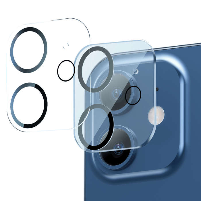Baseus Full Frame Lens Film for iPhone 12 Series - Transparent (2 PCS) - Transparent - iPhone 12 ...