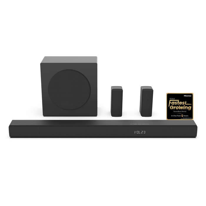 Hisense HS5100 5.1 Channel Soundbar 540W with Subwoofer and Speakers