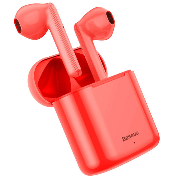 Baseus Encok TWS True Wireless W09 Earphones - Capacitive Touch - Red