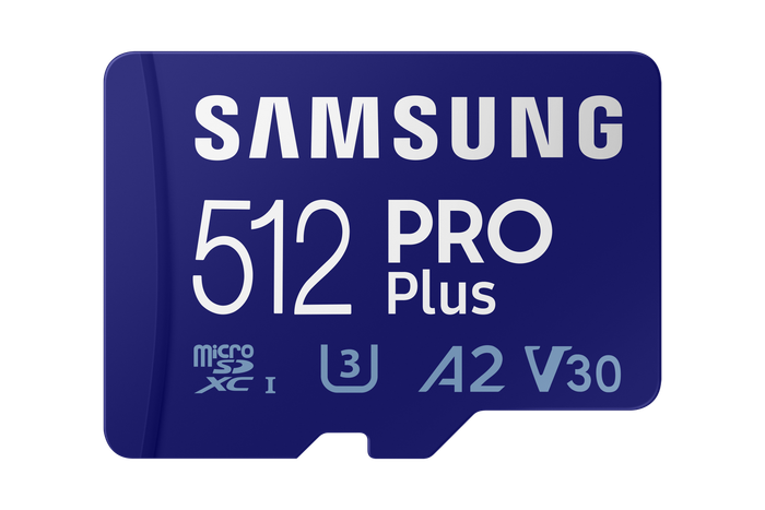 Samsung MB-MD512SA PRO Plus microSDXC 512GB Memory Card; Read : up to 180MB/s Write : up to 130MB...