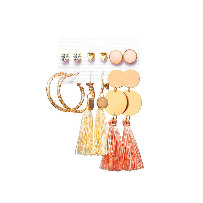 Stud Drop Dangle Earrings Set For Women Girls