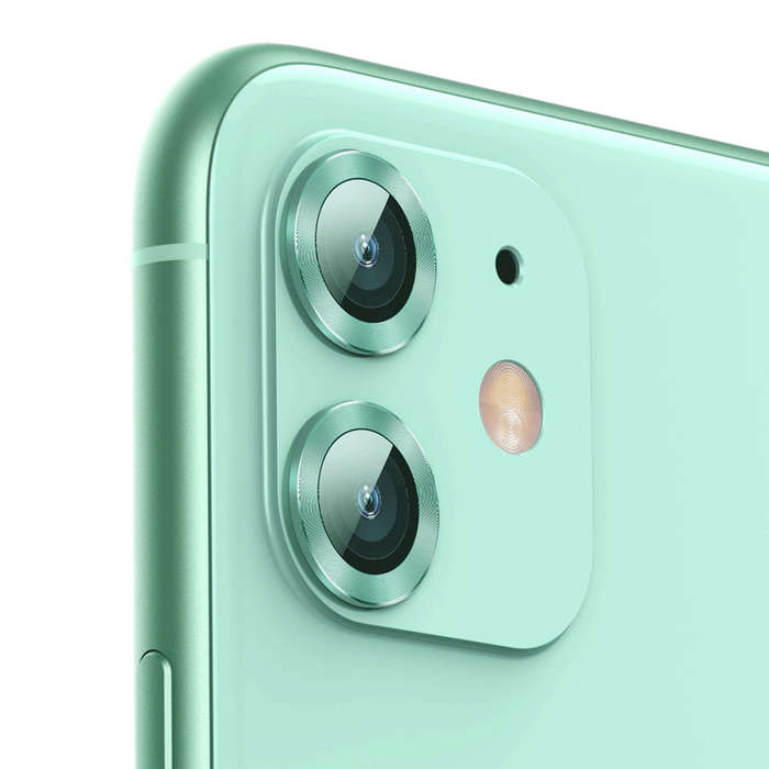 Baseus Alloy Lens Protection Ring for iPhone 11 or 11 Pro/11 Pro Max - Green - Apple iPhone 11