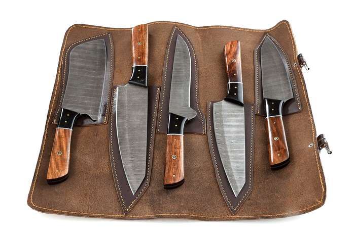 HANDMADE 5 PIECE CHEFF SET - WOOD