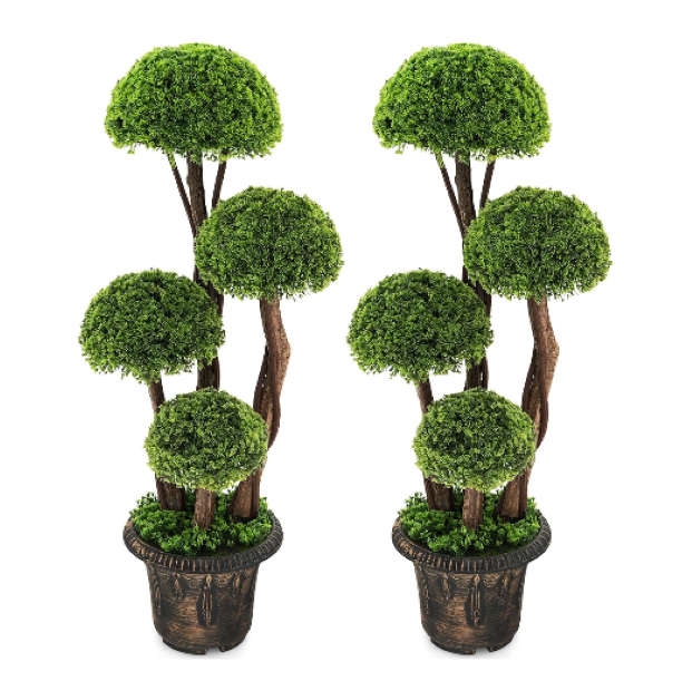 120cm Artificial Cypress Decorative Trees set of 2