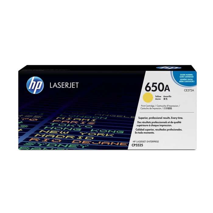 HP 650A Yellow Original LaserJet Toner Cartridge,15,000 pages