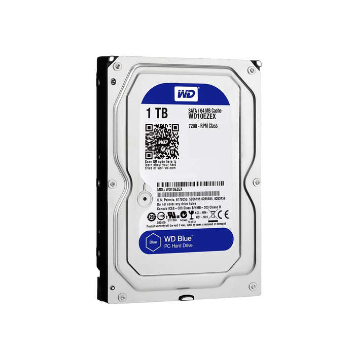 Western Digital WD Blue WD10EZEX 1 TB Hard Drive - Internal - SATA (SATA/600) - 7200rpm.