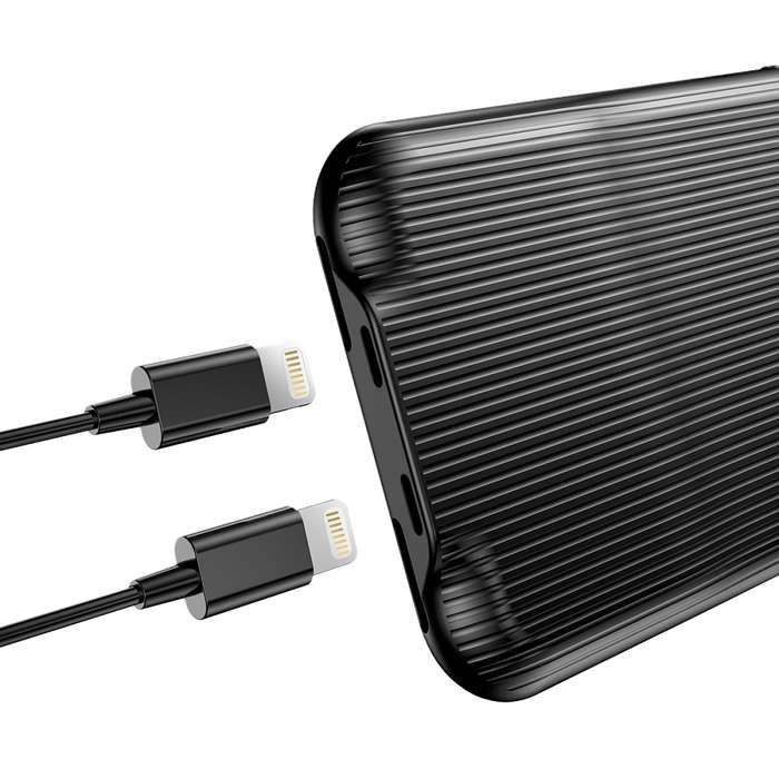 Baseus Dual Lightning Audio Case for iPhone 7 & iPhone 8 - Black