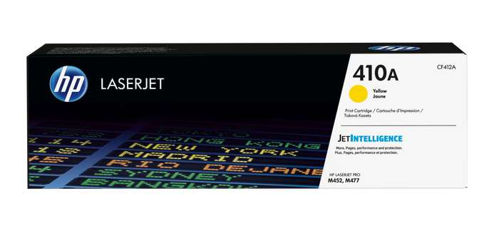 HP 410A Yellow Original LaserJet Toner Cartridge,2,300 pages