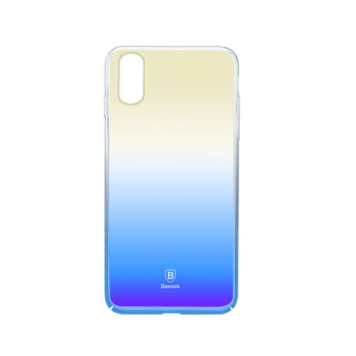 Baseus Glaze Case for iPhone X & XS - Transparent Blue