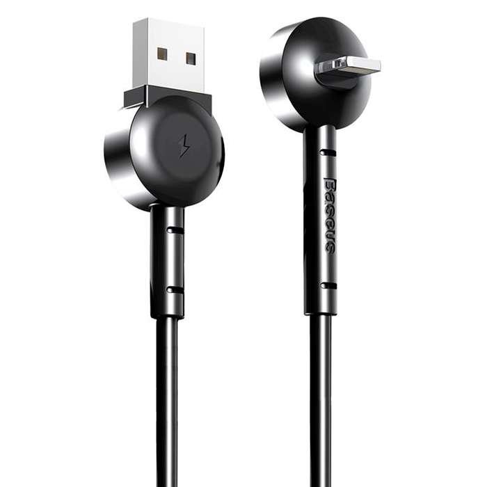 Baseus 1m - 2.1A Maruko Video Stand USB Type-A 2.0 to Lightning - Black