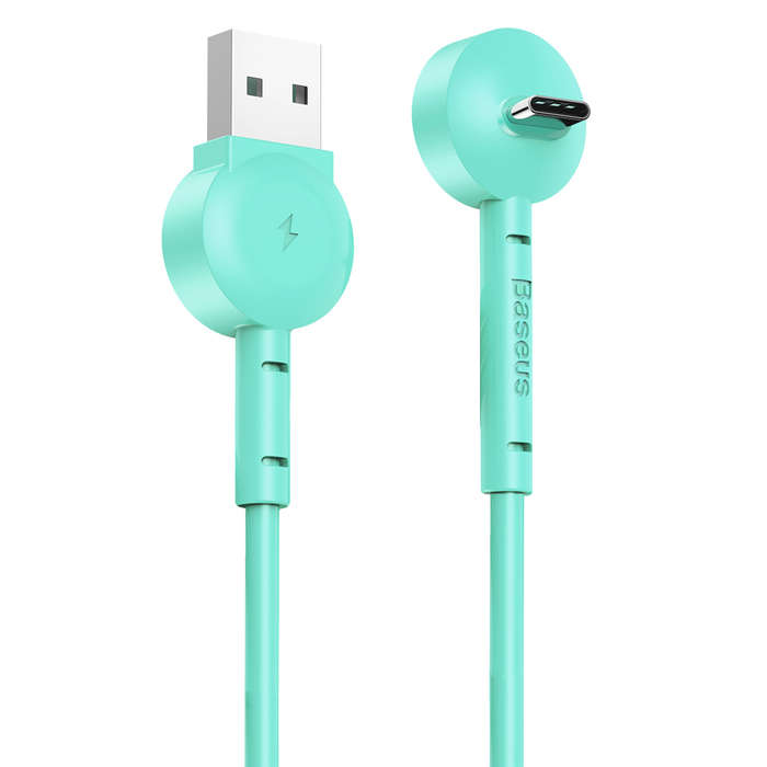 Baseus 1m - 2.1A Maruko Video Stand USB Type-A 2.0 to Type-C Cable - Green