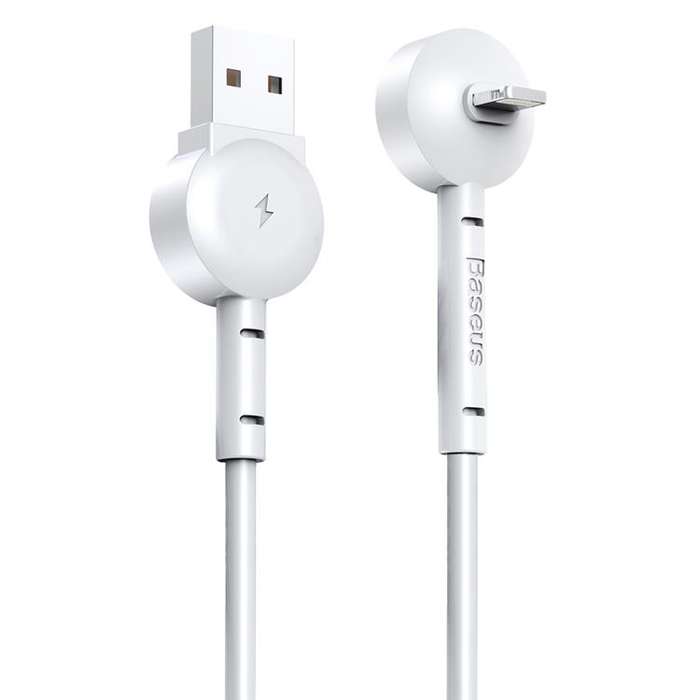 Baseus 1m - 2.1A Maruko Video Stand USB Type-A 2.0 to Lightning - White