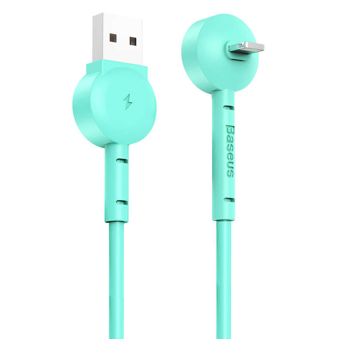Baseus 1m - 2.1A Maruko Video Stand USB Type-A 2.0 to Lightning - Green