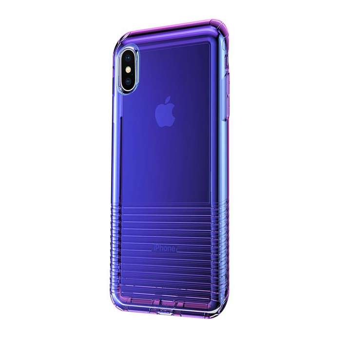 Baseus Colourful Airbag Case for iPhone X & XS - Transparent Black
