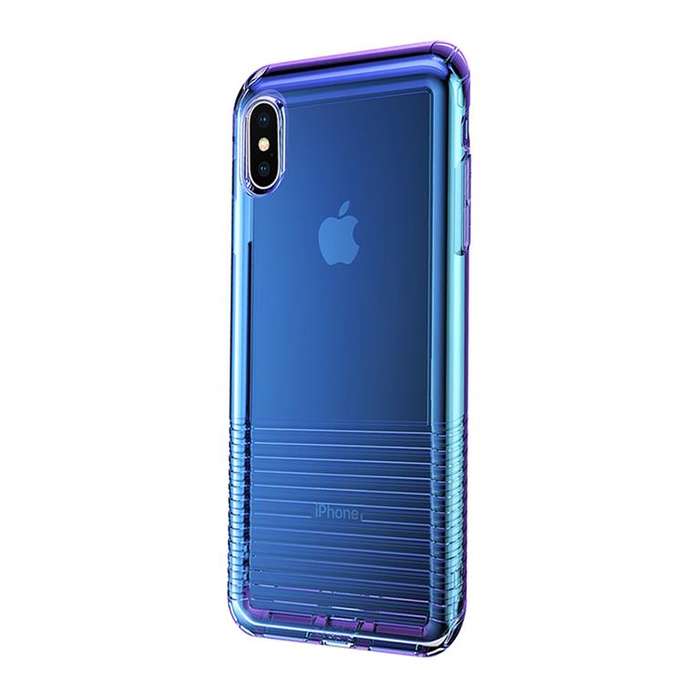 Baseus Colourful Airbag Case for iPhone X & XS - Transparent Blue